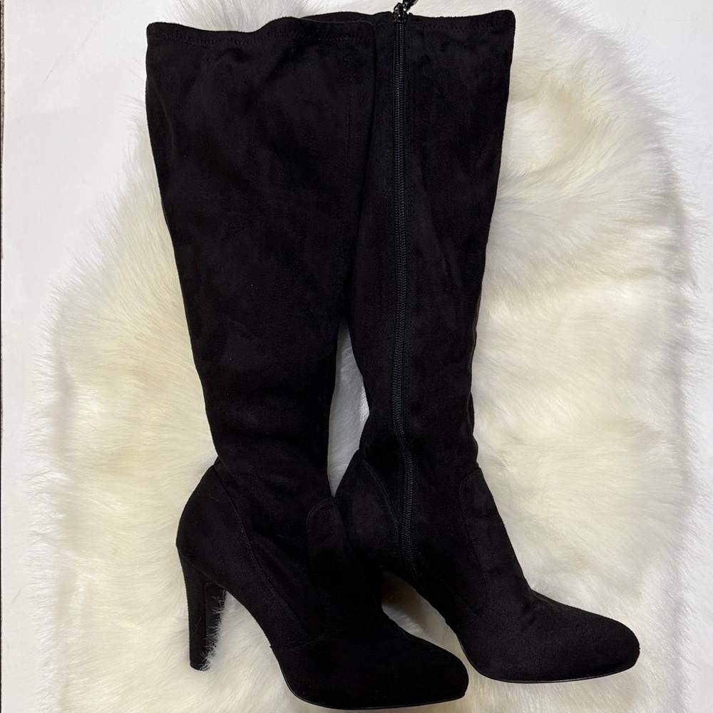 TAHARI DANTON Elegant Black Knee-High Women's Boots